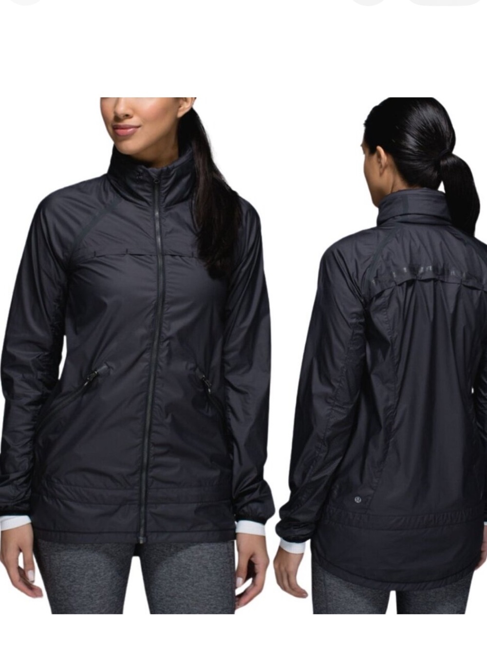 Lululemon Miss Misty Lightweight Black Windbreaker Jacket - Women's